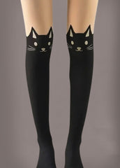 goth cat tights 