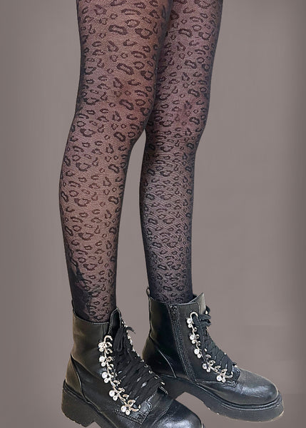 leopard fishnet tights 