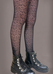 leopard fishnet tights 