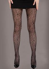 spider fishnet tights 